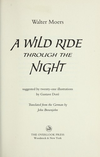 Walter Moers: A Wild ride through the night (2008, Overlook Press)
