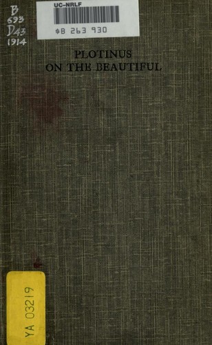 Plotinus: Plotinus on the beautiful (1914, The Shakespeare Head Press)