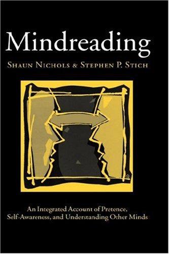 Shaun Nichols: Mindreading (2003, Clarendon ; Oxford, Oxford University Press)