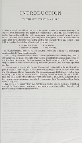 Crossway: ESV Every Day Bible (2020, Crossway Books, Crossway)