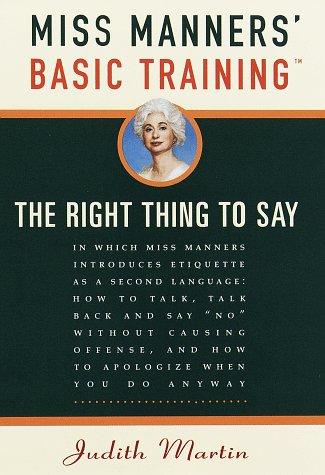 Judith Martin: Miss Manners' basic training (1998, Crown)