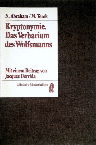 Nicolas Abraham, Mária Török: Kryptonymie (Paperback, German language, 1979, Ullstein Verlag)