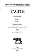 P. Cornelius Tacitus: Histoires (French language, 1987, Société d'édition "Les Belles Lettres")