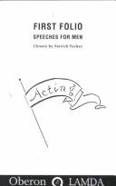 Patrick Tucker: The First Folio Speeches for Men (Paperback, Oberon Books)