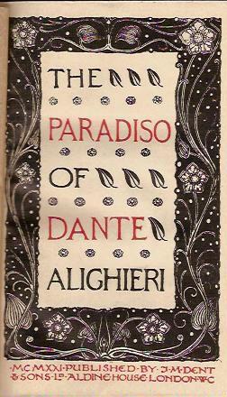 Dante Alighieri, John Ciardi: Paradiso (Hardcover, 1921, J.M. Dent & Sons Ld)
