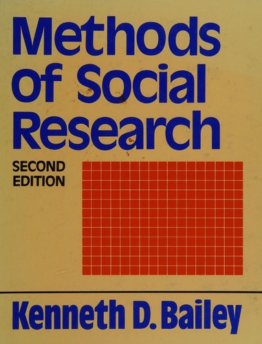 Kenneth D. Bailey: Methods of social research (1982, Free Press, Collier Macmillan)