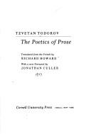 Tzvetan Todorov: The poetics of prose (1977, Cornell University Press)