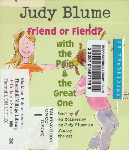 Judy Blume, Kathleen McInerney: Friend or Fiend? (AudiobookFormat, 2009, Listening Library)