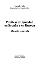 Emanuela Lombardo: Políticas de igualdad en España y en Europa (Spanish language, 2007, Cátedra, Cátedra)