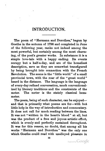 Johann Wolfgang von Goethe: Hermann und Dorothea (German language, 1897, H. Holt and company)