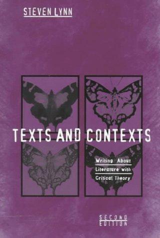 Steven Lynn: Texts and contexts (1998, Longman)