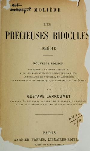 Les précieuses ridicules (French language, 1884, Garnier frères)