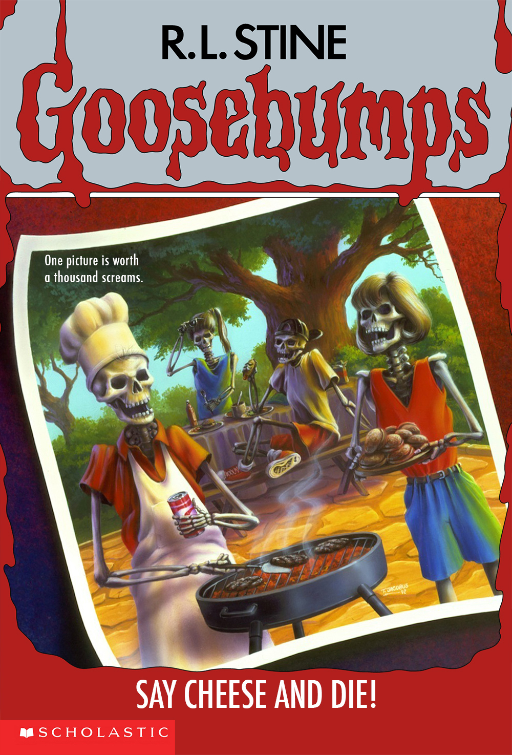 R. L. Stine, Ann M. Martin: GOOSEBUMPS- SAY CHEESE AND DIE! (1992, Scholastic)