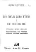 Miguel de Unamuno: San Manuel bueno, mártir, y tres historias más (Spanish language, 1978, Ediciones Almar)