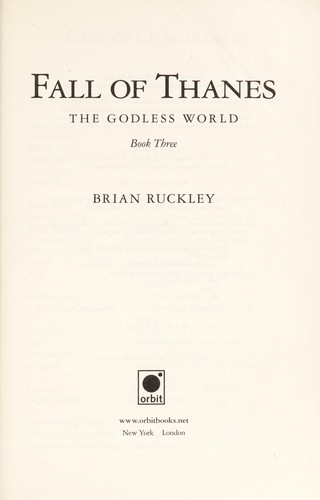 Brian Ruckley: The fall of thanes (2009, Orbit)