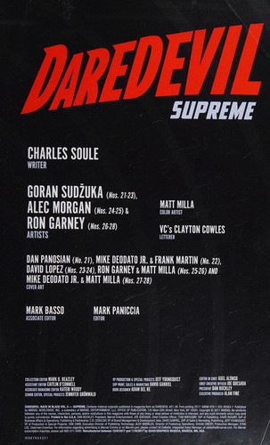 Charles Soule: Daredevil (2017, Marvel Worldwide, Inc., a subsidiary of Marvel Entertainment, LLC)