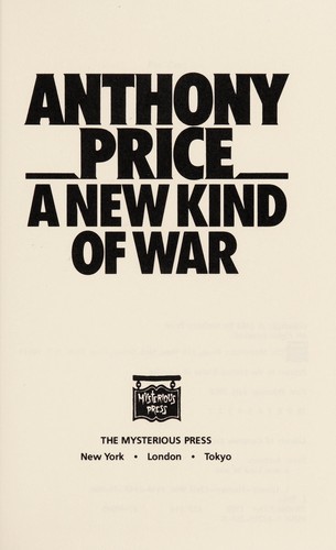 Anthony Price: New Kind of War (Hardcover, Mysterious Press)