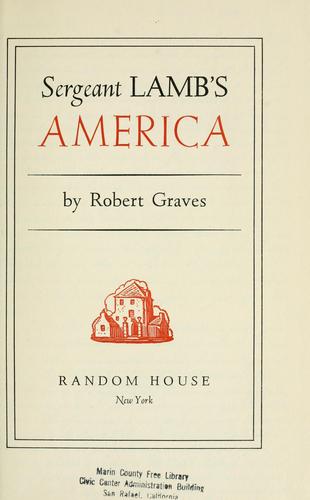 Robert Graves: Sergeant Lamb's America (1940, Random House)