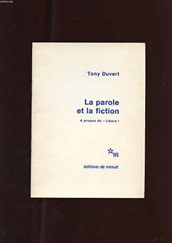Tony Duvert: La parole et la fiction (French language, 1984)
