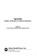 Carole Boyce Davies, Anne Adams Graves: Ngambika (Paperback, 1986, Africa World Press)