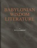 W. G. Lambert: Babylonian Wisdom Literature (Hardcover, 1996, Eisenbrauns)