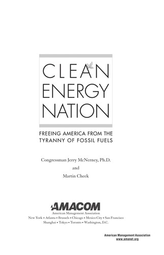 Gerald McNerney: Clean energy nation (2009, AMACOM American Management Association)