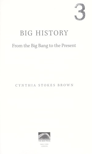 Cynthia Stokes Brown: A big history (2007, New Press, Distributed by W.W. Norton)