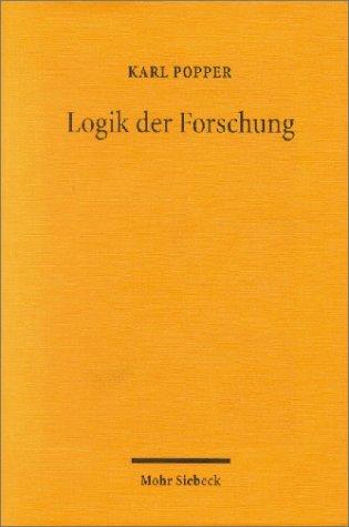Karl Popper: Logik der Forschung (Paperback, German language, Mohr)