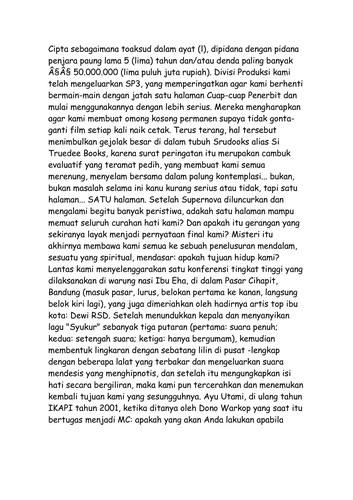 Dee: Supernova (Indonesian language, 2001, Truedee Books)