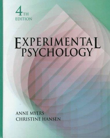 Anne Myers: Experimental psychology (1997, Brooks/Cole Pub. Co.)