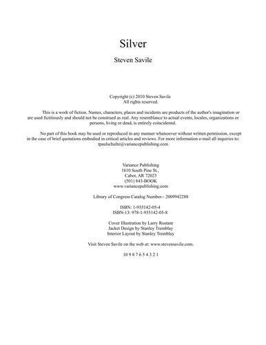 Steve Savile: Silver (2010, Variance Arkansas)