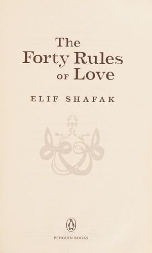 Elif Şafak: Forty Rules of Love (2015)