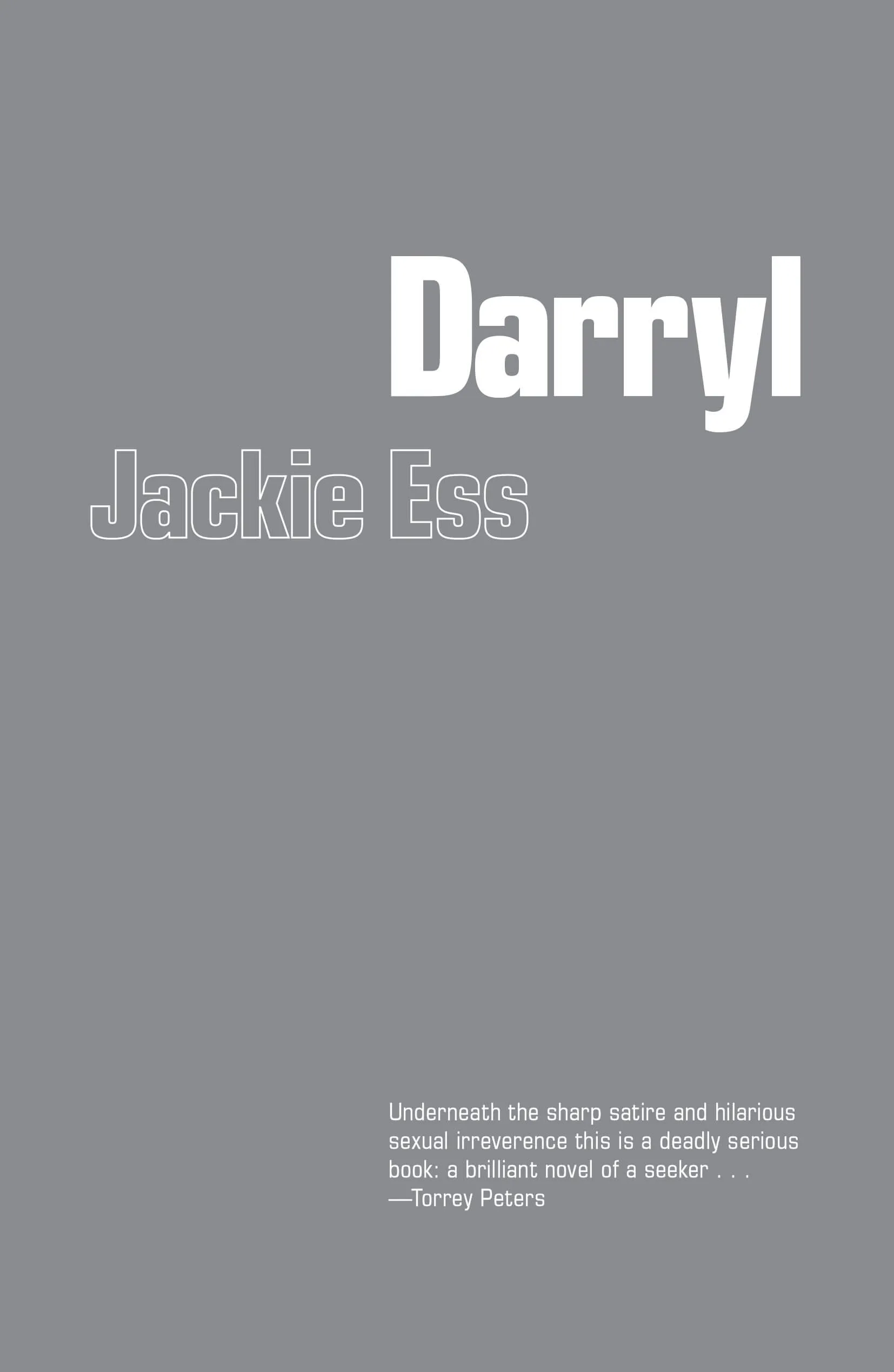 Jackie Ess: Darryl (2025, Divided Publishing)