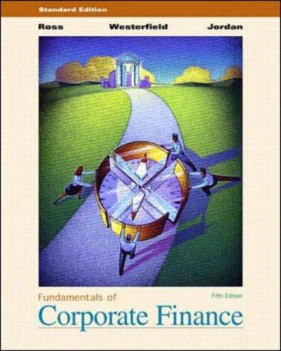 Stephen A Ross: Fundamentals of Corporate Finance (Hardcover, 2000, Mcgraw-Hill College)