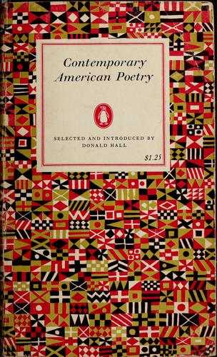 Donald Hall: Contemporary American poetry (1969, Penguin Books)
