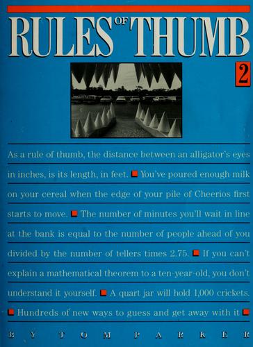 Tom Parker: Rules of thumb 2 (1987, Houghton Mifflin)