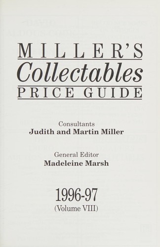 Martin Miller, Judith Miller: Miller's Collectibles Price Guide 1996-97 (Miller's Collectables Price Guide) (Hardcover, 1996, Antique Collectors Club Ltd)