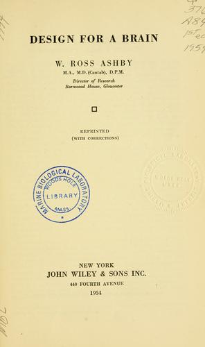 William Ross Ashby: Design for a brain