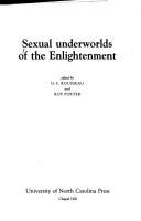 Porter, Roy, G. S. Rousseau: Sexual underworlds of the Enlightenment (1988, University of North Carolina Press)