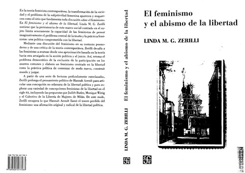 Linda M. G. Zerilli: El feminismo y el abismo de la libertad (Spanish language, 2008, Fondo de Cultura Econo mica)