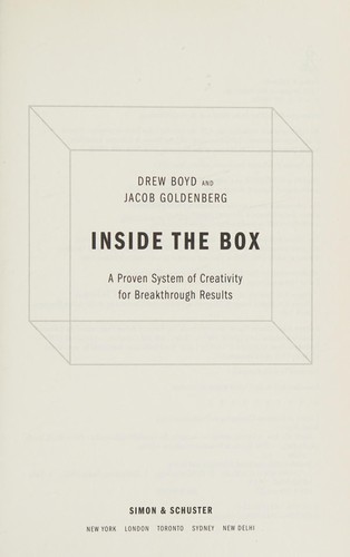 Drew Boyd: Inside the box (2013, Simon & Schuster)