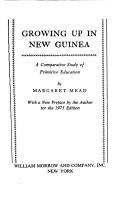 Margaret Mead: Growing up in New Guinea (Paperback, 1975, Morrow)