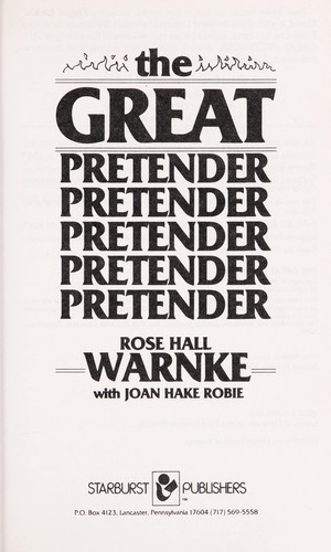 Rose Hall Warnke: The great pretender (Paperback, 1985, Starburst Publishers)