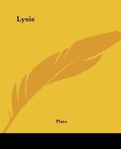 Plato, Πλάτων: Lysis (Paperback, 2004, Kessinger Publishing)