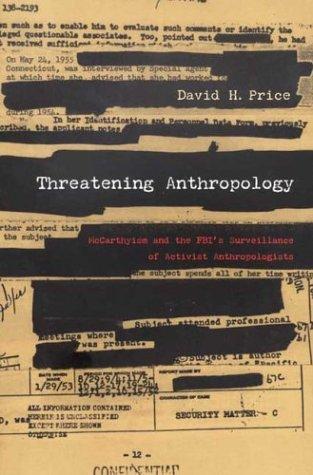 David H. Price: Threatening Anthropology (Paperback, Duke University Press)