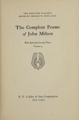 John Milton: The complete poems of John Milton (1937, Collier)