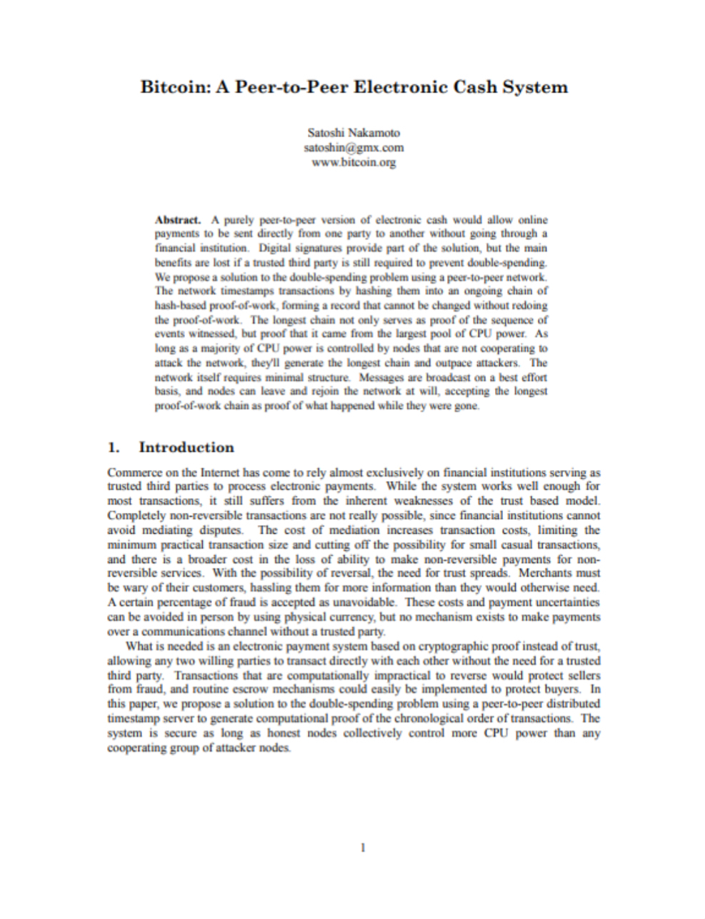 Satoshi Nakamoto, Brock Angelle Thibodeaux: Bitcoin: A Peer-to-Peer Electronic Cash System (EBook, 2008)