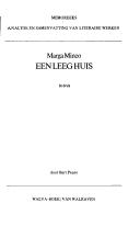 Bert Peene: Marga Minco, Een leeg huis (Dutch language, 1985, Walva-Boek)