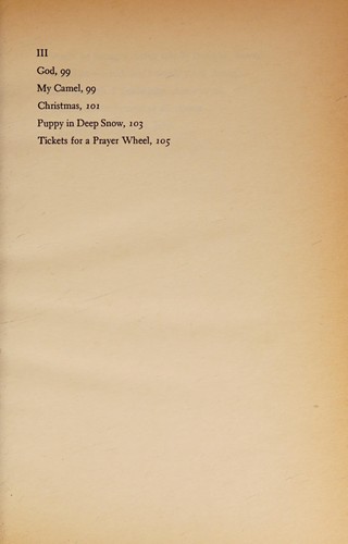Annie Dillard: Tickets for a prayer wheel (1986, Perennial Library)