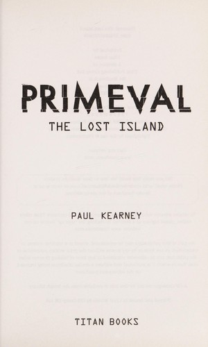 Paul Kearney: Primeval (2008, Titan)